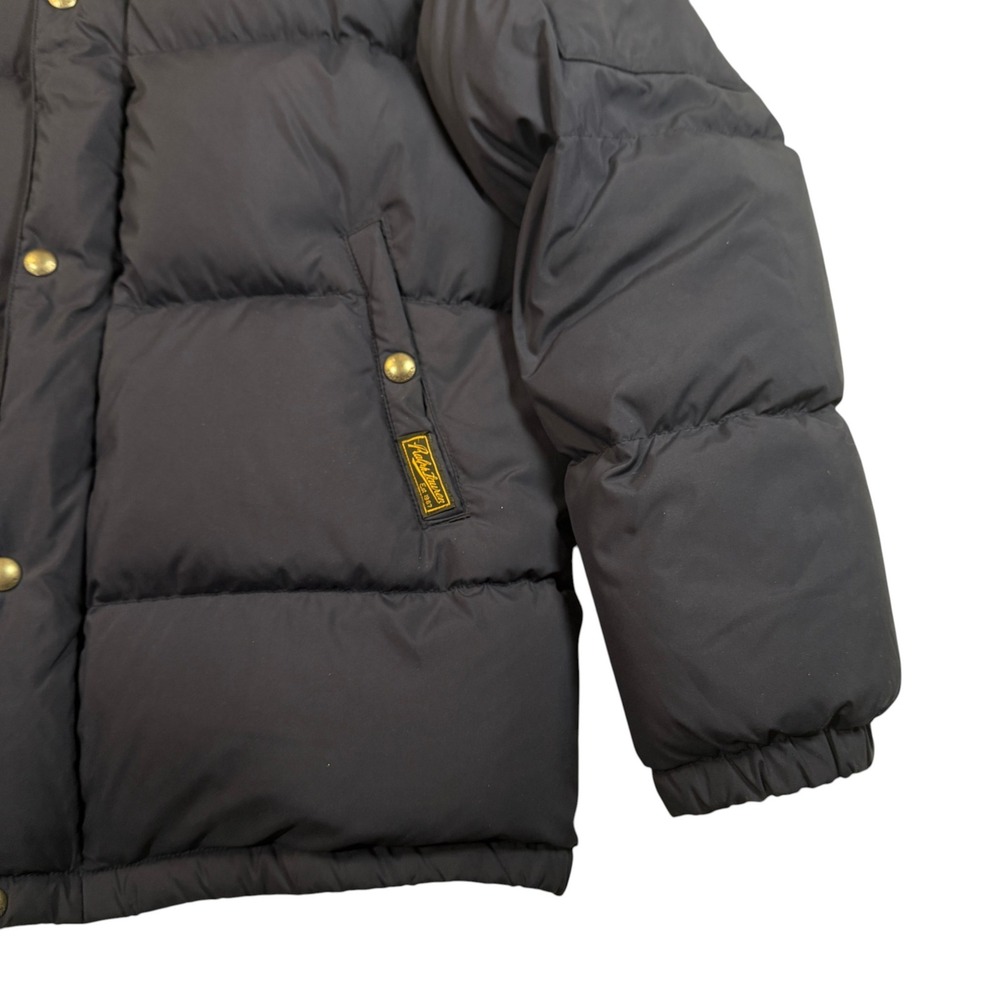 Polo Ralph Lauren Down Puffer Hooded Jacket Youth XL 18-20 Navy Blue Quilted - Picture 10 of 13